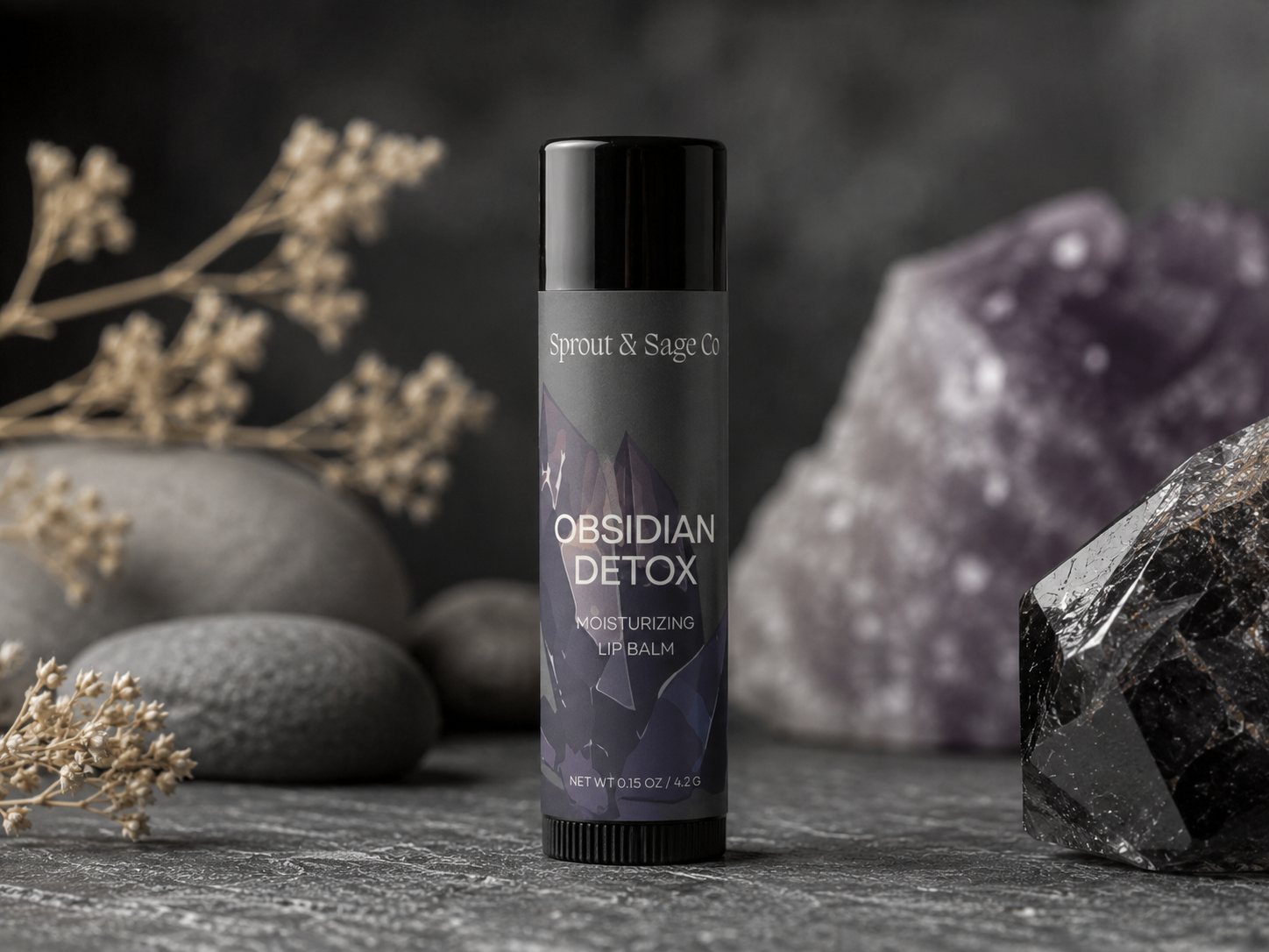 Obsidian Detox Lip Balm